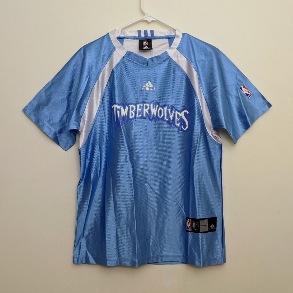 Minnesota Timberwolves Warm Up Practice Shirt Adidas NBA Authentics Men's Large